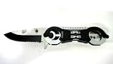 Unique_gear - Spring Assisted Police Handcuffs Style Folding Pocket Knife,approx 8.5" overall