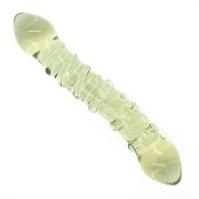 2-Way Clear Glass Dildo