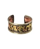 Om Mani Padme Hum Mantra Copper/Brass Ring