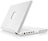 Case-Mate 13" Signature Suit MacBook Laptop Carrying Case in Italian Leather over Hard Shell, White (04505)