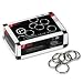 Acco Metal Book Rings, 1in Diameter, 100 Rings Per Box