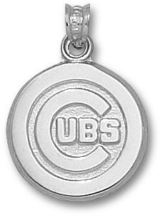 Chicago Cubs C Cubs Logo 5/8 Pendant - Sterling Silver Jewelry