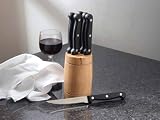 Review Casa  / CASA SET OF 6 STEAK KNIVES IN A RUBBERWOOD BLOCK