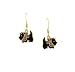 Hand enameled scottie dog french wire earrings