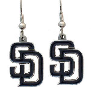 San Diego Padres Dangle Earrings - MLB Baseball Fan Shop Sports Team Merchandise