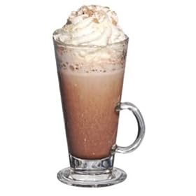 "Costa" style V Shaped latte coffee glass (250ml/9oz) Set of 4