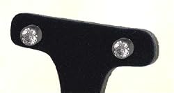 J-Steel by Fyn Studios (TM) Stainless-Steel and Diamonova (TM) Earrings JSF-843332000979
