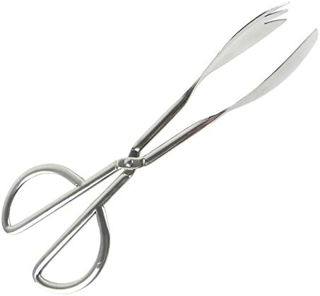 My Salad Tongs | Super Solid Tongs with Fork, Spoon, and Scissors Fusion | Extremely Durable Polished Stainless Steel with Anti Rust and Anti Corrosion Technology | Incredible Comfy Grip | 958