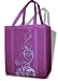 Burban Bags Reusable Shopping Grocery Bags Purple Upright Swirl