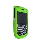 Neon Green Rubberized Snap-On Hard Skin Case Cover for Blackberry Bold 9650 ....