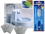 Drinkwell Original Fountain W/ Aqua Garden Cleaning Brushes 7 Filters and 50 oz Reservior