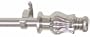 Window Curtain Rod / Drapery Rod 44 Inch - 108 Inch Surahi Nickel