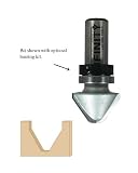 49-501, 1/2 Shank Lettering Router Bit, 60° Cutter Angle