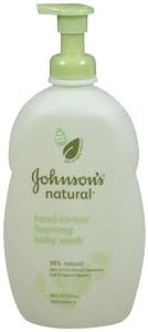 Johnson's Natural Head-to-Toe Foaming Baby Wash - 18 oz.