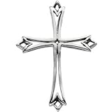 Platinum Cross Pendant - 42.0x32.0mm