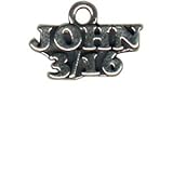 IMAGE OF .925 Sterling Silver John 3:16 Charm