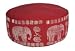 Meditation Cushion, Hand Block Print Cotton Cushion, Red