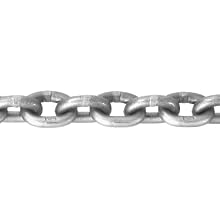 Campbell 0184516 System 4 Grade 43 Carbon Steel High Test Chain in Square Pail, Bright, 5/16" Trade, 0.33" Diameter, 60' Length, 3900 lbs Load Capacity