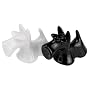 Present Time Salt & pepper set Scotty Dog ceramic bk & wh