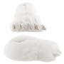 Fuzzy Polar Bear Paw Slippers for Men and Women