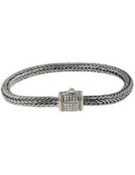 Effy Jewlery Balissima Sterling Silver & 18K Gold Diamond Bracelet