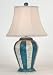 Blue & White Striped Table Lamp