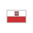 Poland State Ensign Reflective Decal