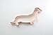 Dachshund Cookie Cutter 5.5 Inch Handcrafted in USA by The Fussy Pup