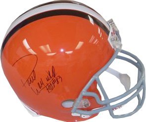 Paul Warfield signed Cleveland Browns Full Size Replica Helmet HOF 83