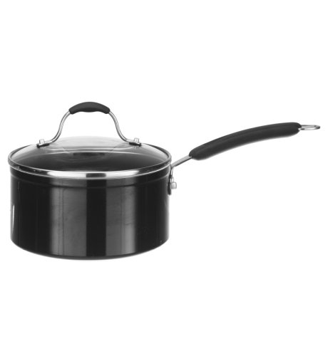 Black Aluminium 20cm Saucepan