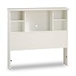 Sand Castle Bookcase Headboard in Pure White Finish By South Shore Furniture