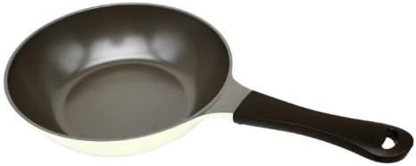 Ivory Cast Aluminum Fry Pan with Ecolon Coating and Heat resistant Grip (8")
