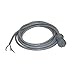 Interpower 86610801 North American Hospital Grade Power Cord, NEMA 5-15 Plug Type, Unterminated Connector Type, Gray, 10A Amperage, 125VAC Voltage, 3m Length