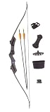 Petron Junior Recurve Archery Bow Kit - Black