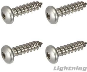 Sheet Metal Screws Pan Head Square Drive Stainless Steel #10 x 5/8" Qty 500