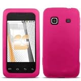 GTMax Soft Silicone Skin Cover Case - Hot Pink for Samsung Galaxy Prevail M ....