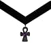 Velvet Choker Necklace Medallion Jewelry Witch Vampire Medal Goth Egyptian Ankh Halloween Costume Accessory