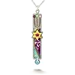 Purple Mezuzah Necklace (decorative only) #0618PU