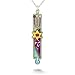 Purple Mezuzah Necklace (decorative only) #0618PU