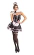 Secret Wishes Naughty French Maid Costume (stockings, shoes, garter, collar, wristlets and feather duster not included) Fun for Special New Years Celebrations!