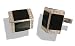 Solid Silver Onyx & Diamond CZ Art Deco Style Cufflinks