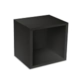 Way Basics zBoard Eco Storage Cube, Black Wood Grain