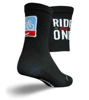 SockGuy Wool Crew 6 in People for Bikes 2013 Cycling Socks
