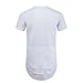 OLRIK Mens Hipster Hip Hop Cotton Longline T shirts