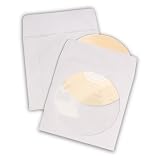 Quality Park Paper CD/DVD Sleeve, White, 250 Sleeves (62905)