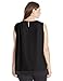 Calvin Klein Women's Plus-Size Sleeveless Top with Chiffon Overlay
