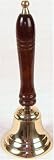 6" Brass Bells with Wood Handle-10376