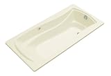 KOHLER K-1257-G-96 Mariposa 6-Foot BubbleMassage Bath, Biscuit