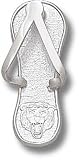 Chicago Bears 1'' Sterling Silver Bear Head Flip Flop Pendant
