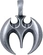 BICO AUSTRALIA JEWELRY (E2) THE BAT - LONG LIFE & HAPPINESS - Comes with a Generic 18 inch (to 20in) Adjustable 4mm Black Rubber Necklace.